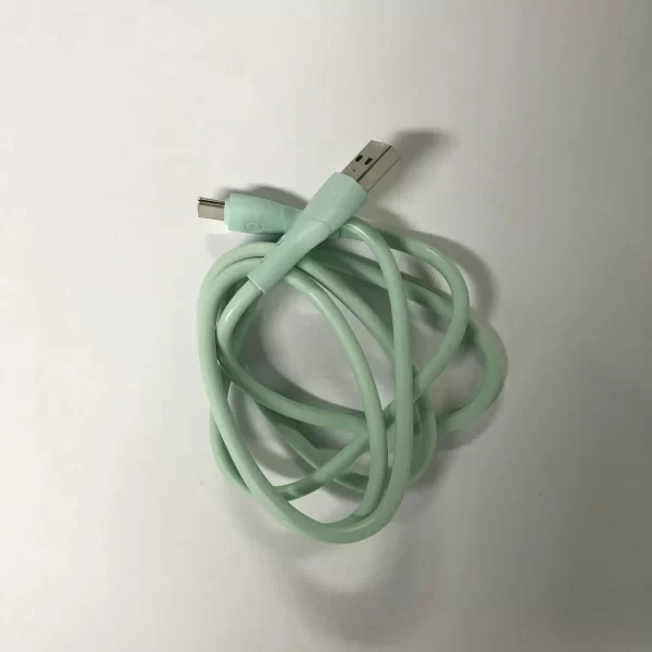 iPhone til USB-A-kabel 1 m smaragd grøn gummilook