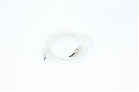 Micro-USB til USB-A-kabel 1 m flettet sølv