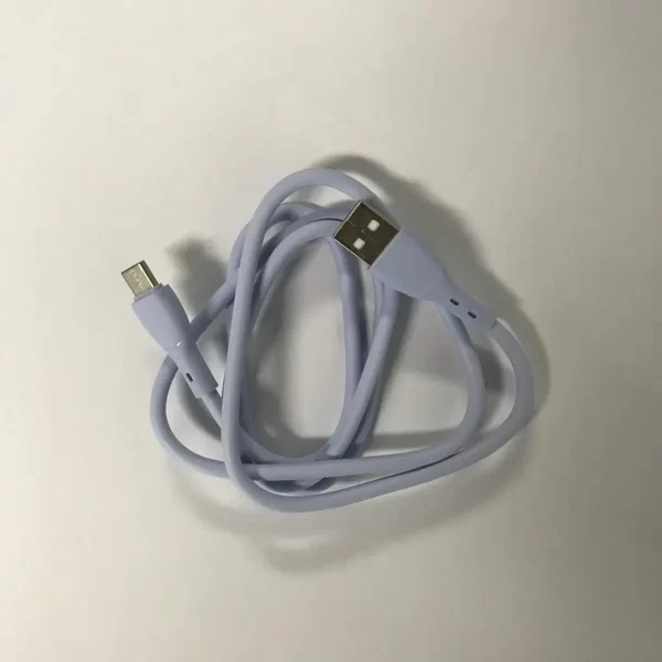 USB-C til USB-A-kabel 1 m lilla gummilook