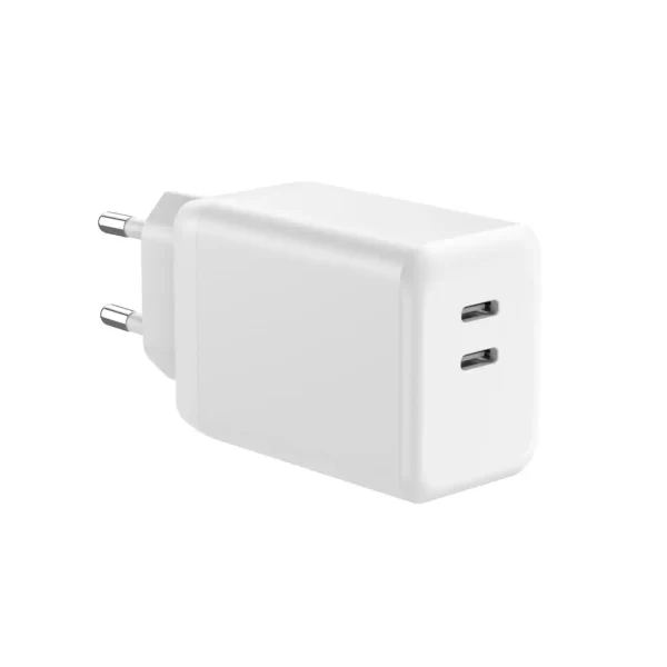 45W GaN USB-C PD-oplader med 2 porte