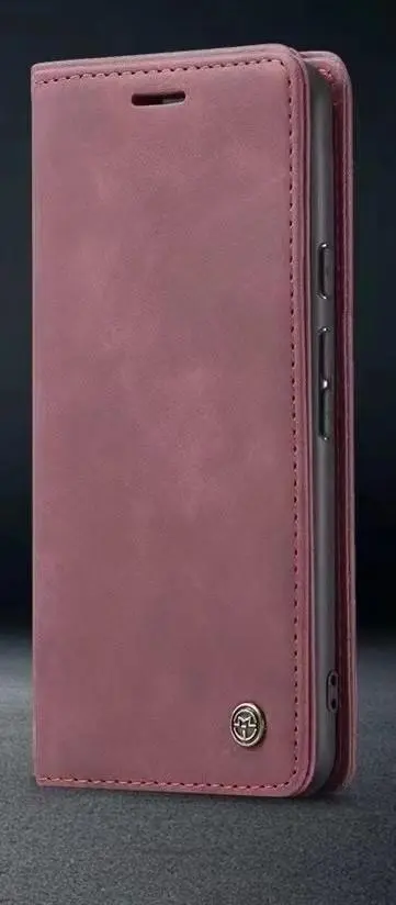 IPHONE 14 PRO MAT RØD VINTAGE LOOK FLIP COVER